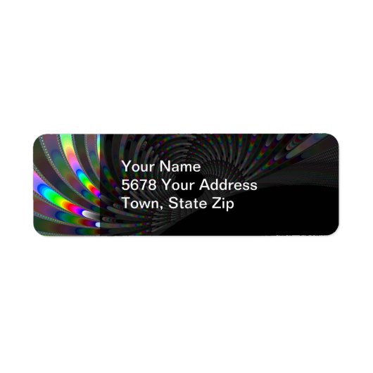 Art Deco Fractal Etiket (Voorkant)