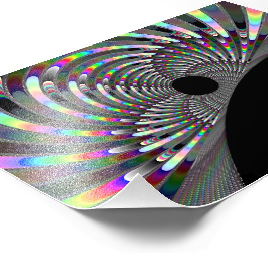 Art Deco Fractal Foto Afdruk (Hoek)