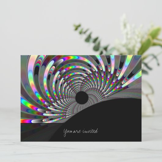 Art Deco Fractal Kaart (Staand voorkant)