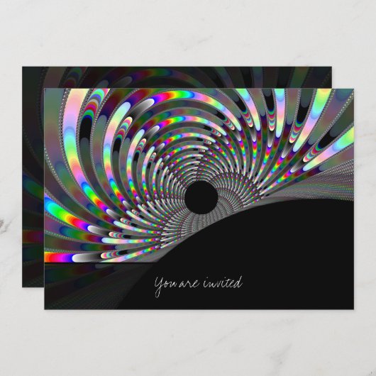 Art Deco Fractal Kaart (Voorkant / Achterkant)