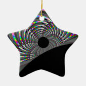 Art Deco Fractal Keramisch Ornament (Voorkant)