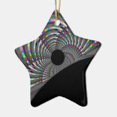 Art Deco Fractal Keramisch Ornament (Links)