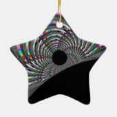 Art Deco Fractal Keramisch Ornament (Achterkant)