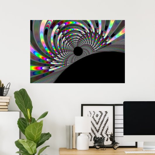 Art Deco Fractal Poster (Thuiskantoor)