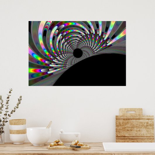 Art Deco Fractal Poster (Keuken)