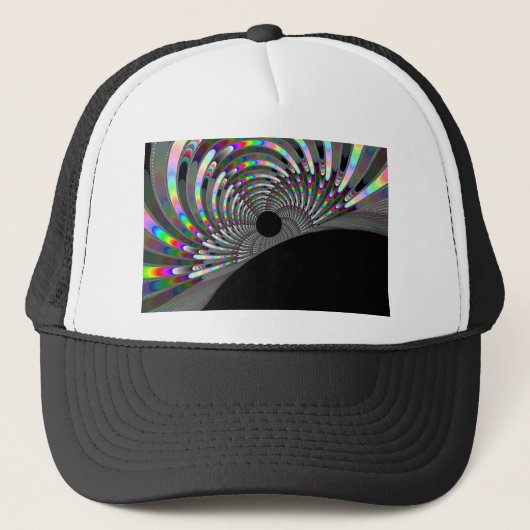 Art Deco Fractal Trucker Pet (Voorkant)