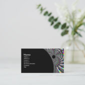 Art Deco Fractal Visitekaartje (Staand voorkant)