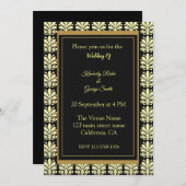 Art Deco Frame Patroon Kaart (Voorkant / Achterkant)