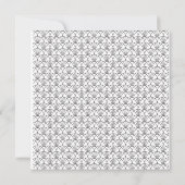 Art Deco Frame Vierkante Trouw Uitnodiging (Achterkant)