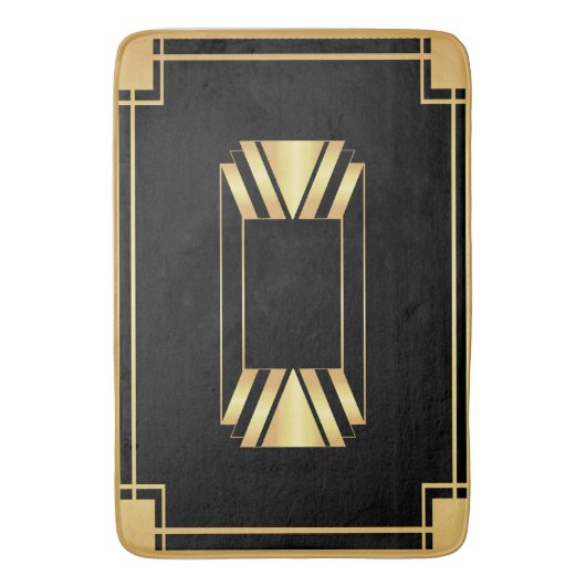 Art Deco Framed Motif Bath Mat (Voorkant Verticaal)