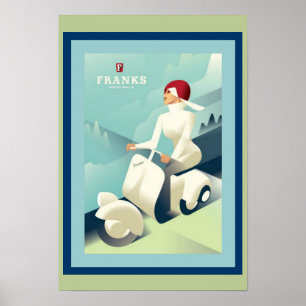 Art Deco Franks en Poster