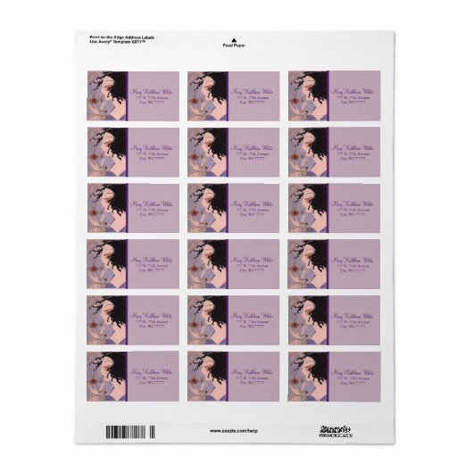 Art Deco Frans Parfum Ad Adresetiketten Etiket (Full Sheet)