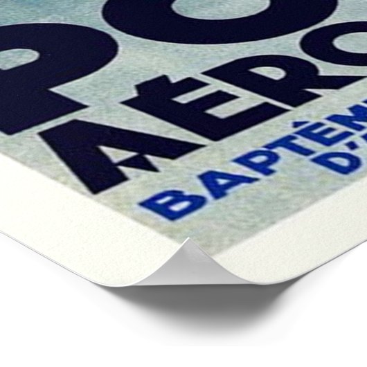 Art Deco Franse vliegschool Poster (Hoek)