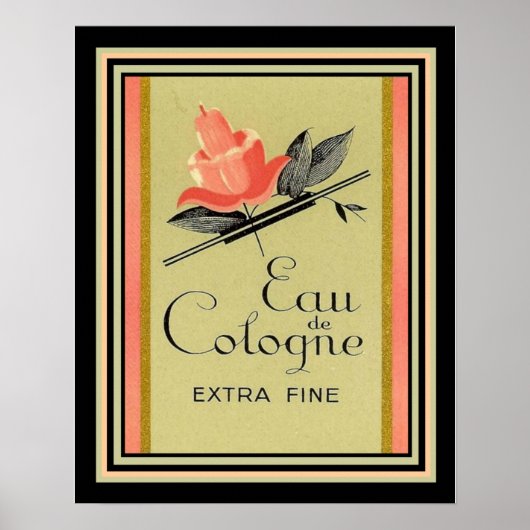 Art Deco French Keulen ad 16 x 20 Poster (Voorkant)