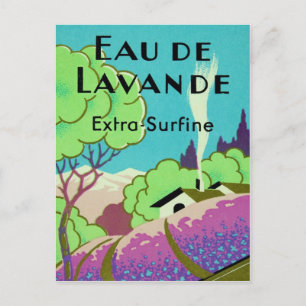 Art Deco French Lavender Boerderij Briefkaart