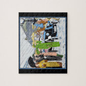 Art Deco French Mode Paris Scene Legpuzzel (Verticaal)