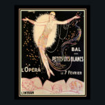 Art Deco French Opera 16 x 20 Afdruk Poster<br><div class="desc">Petits laat Blancs Franse Art Deco Opera print.</div>
