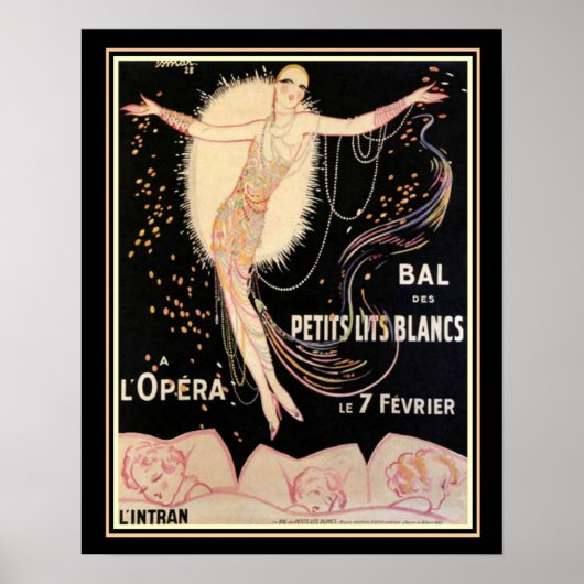 Art Deco French Opera 16 x 20 Afdruk Poster (Voorkant)
