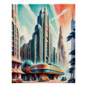Art Deco Futuristisch Poster. Perfect Poster (Voorkant)