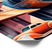 Art Deco Futuristisch Poster. Perfect Poster (Hoek)