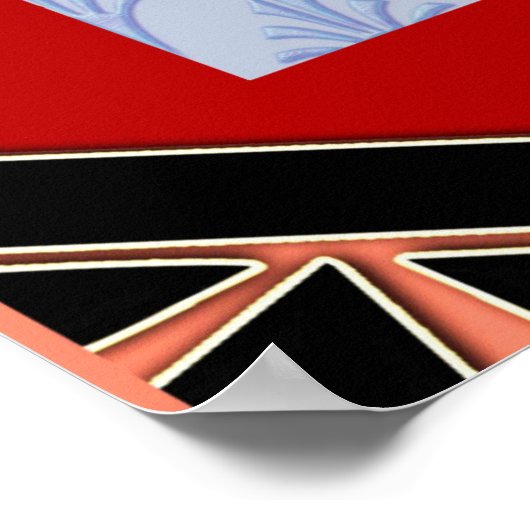 Art Deco G. Barbier Lady Poster (Hoek)