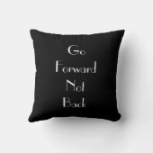 Art Deco Ga Vooruit Typografie Kussen (Achterkant)
