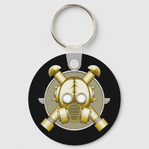 Art Deco Gasmask sleutelhanger
