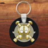 Art Deco Gasmask sleutelhanger (Voorkant)