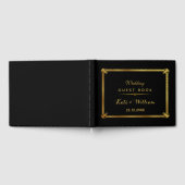 Art deco gastenboek zwart en goud (Volledig)