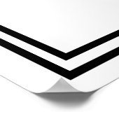 Art Deco Gatsby Afdruk "Eat Drink be married" Poster (Hoek)