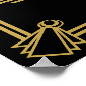 Art Deco Gatsby, Afdruk "Laat uw wensen over" Poster (Hoek)