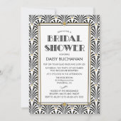 Art Deco Gatsby Bridal Shower Kaart (Voorkant)
