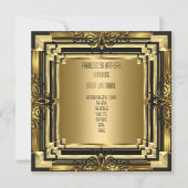 ART DECO Gatsby Fabulous 50 50th Birthday Retro 2 Kaart (Achterkant)