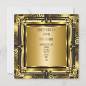 ART DECO Gatsby Fabulous 50 50th Birthday Retro 3 Kaart (Achterkant)