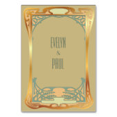  Art Deco Gatsby Geïnspireerde cijfers Kaart (Achterkant)