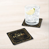 Art Deco Gatsby Inspired Coasters for Wedding Kartonnen Onderzetters (Insitu)