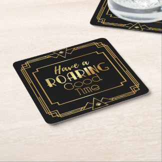Art Deco Gatsby Inspired Coasters for Wedding Kartonnen Onderzetters