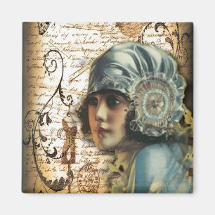 Art Deco Gatsby Meisje Paris fashionista Magneet