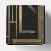 Art Deco Gatsby Monogram Design Favor Boxes Bedankdoosjes (Bovenkant)