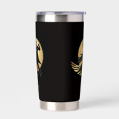 Art Deco Gatsby Roaring 20s Prohibition Gift Name Geïsoleerde Drinkbeker (Links)