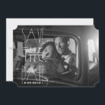 Art Deco Gatsby Save the Date | 5x7 Uitnodigen Tic<br><div class="desc">Pas uw eigen 5x7 kaart aan. Klik de Customize knoop om uw kunst, design, of foto's op te nemen om een unieke 5x7 uitnodigen kaart te creëer! Probeer toevoegend tekst gebruikend koele doopvonten en zie een voorproef van uw verwezenlijking! Onze eenvoudige manier om 5x7 nodigt kaart uit te personaliseren heeft...</div>