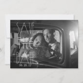 Art Deco Gatsby Save the Date | 5x7 Uitnodigen Tic Kaart (Voorkant)