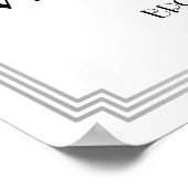 Art Deco Gatsby Silver Guestbook Sign 18x24 Poster (Hoek)