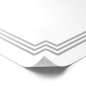 Art Deco Gatsby Silver Wedding Open Bar 24x18 Poster (Hoek)