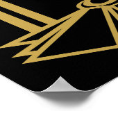 Art Deco Gatsby stijl "Welkom bij onze bruiloft" Poster (Hoek)