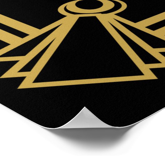 Art Deco Gatsby Style Afdruk "Eat Drink be married Poster (Hoek)