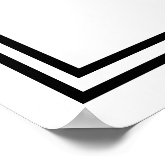 Art Deco Gatsby Style Cadeft & Card-tabel Poster (Hoek)