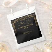 Art Deco Gatsby Wedding Bedankzakje (Geknipt)