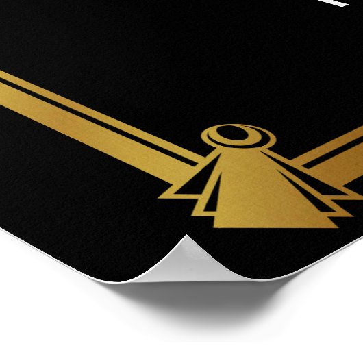 Art Deco Gatsby Wedding poster (Hoek)