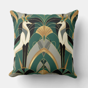 Art Deco Gazelle Elegance Kussen